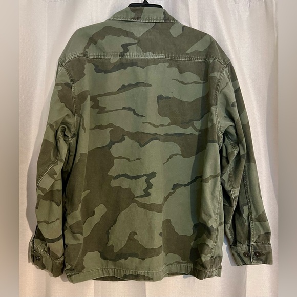 Route 66 Camo Utility Jacket Men’s L Zip & Button Closure Army Green - Picture 3 of 8